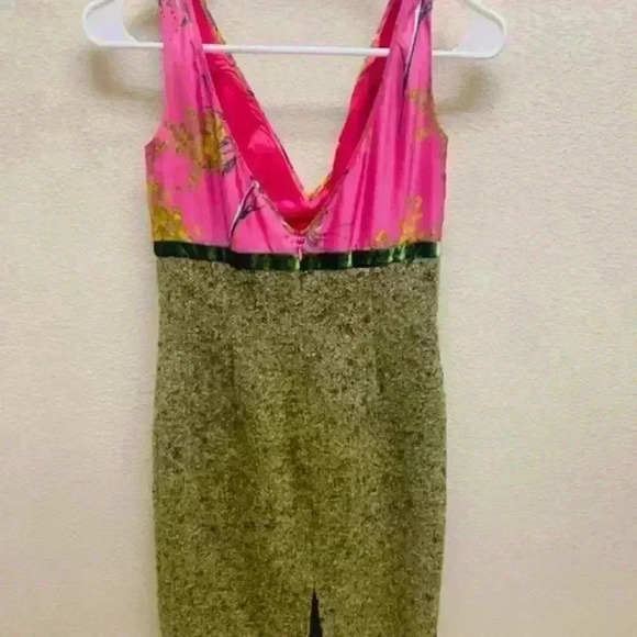 J.crew Olive Brown jacket and dress set wool and silk - Picture 6 of 14